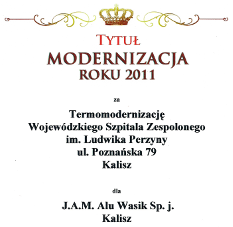Dyplom Modernizacja Roku 2011